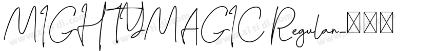 MIGHTYMAGIC Regular字体转换